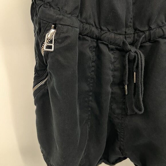 Wilfred Free Aritzia Beatrice Romper Shorts Jumpsuit Adjustable Straps Black XS - Picture 4 of 10